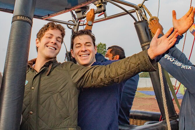 Balloon flight + Breakfast in cave + Pyramids + Pick up CDMX. - The Balloon Flight: Sunrise Views, Landing Terrain, and the Toast