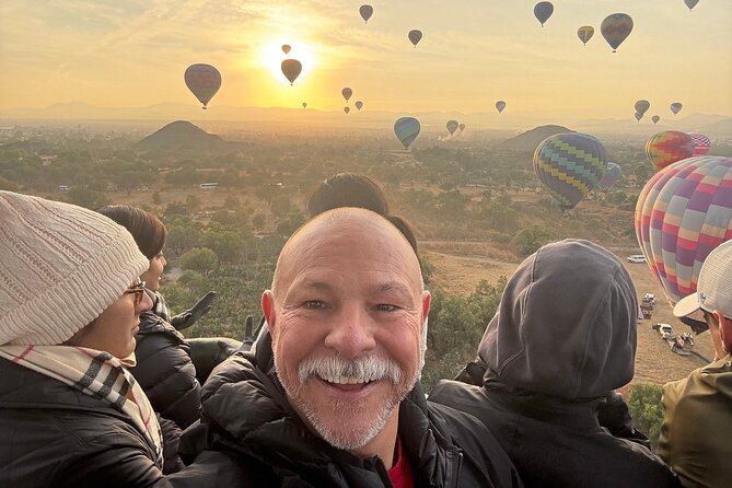 Hot Air Balloon Flight with Breakfast Cave and Pyramids Tour - Teotihuacan pyramids tour: guided walking with real context