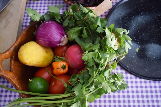 Learn to Cook Mexican Salsas - Eating while you learn: totopos, quesadillas, and hibiscus agua fresca