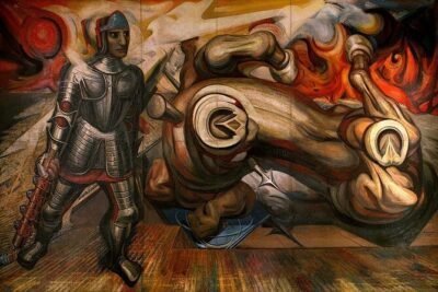 Walking Tour - Impressive murals in Historical Center of Mexico City - San Ildefonso and La Creación: the mural origin story you can stand in