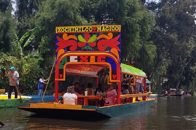Xochimilco, Coyoacan, Aztec Stadium & UNAM - Xochimilco floating gardens and trajineras: your one-hour moment on the water